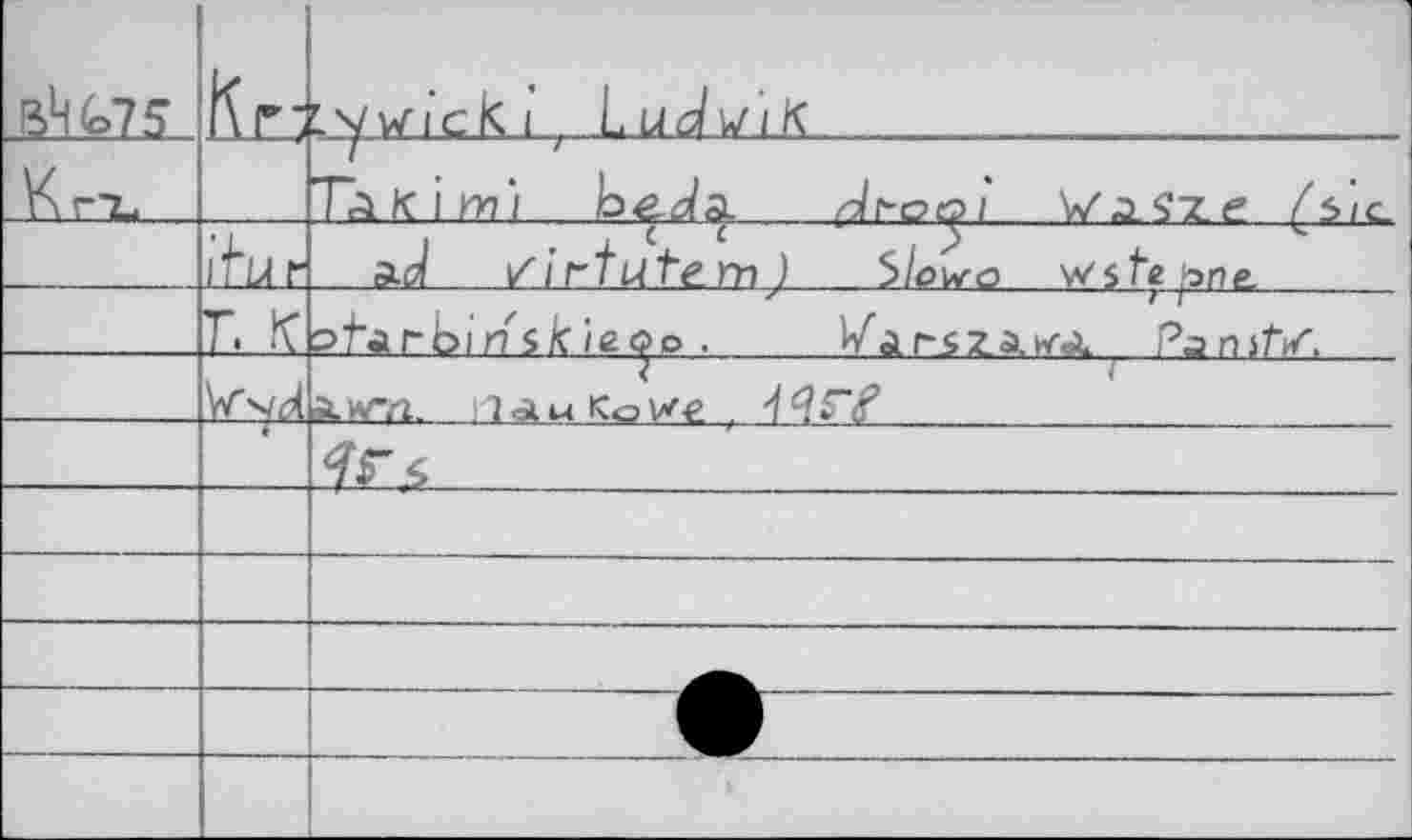 ﻿		wi’ck 1 Lu^^'iK
		Ta к 1 nn 1 h>cda.	v/^çze /s/c.
	jfur	aJ //rtutemj S/ow-o W stepne.
	т.	э^аг-Ып skieco .	t/ir-iZàwà Panitz.
		АИГЛ, 1-1 <A M Ko we ..
		
			
		
		
		
		